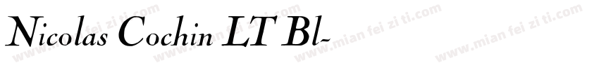 Nicolas Cochin LT Bl字体转换